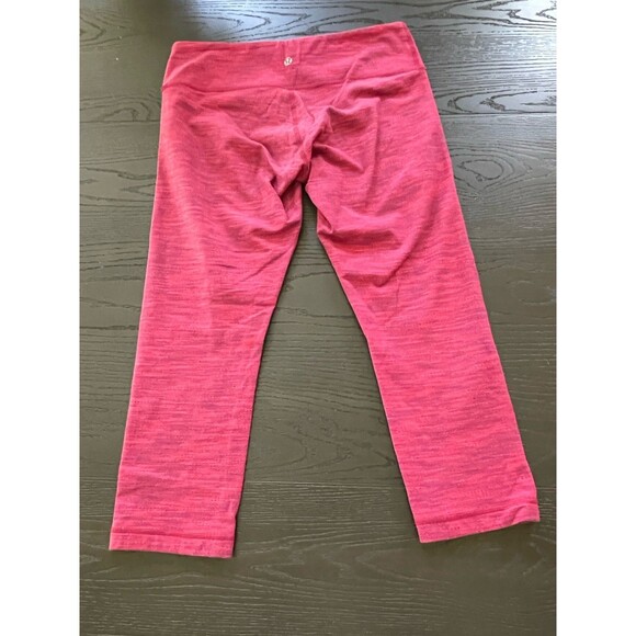 Lululemon Pants Womens 6 Pink Wunder Under Leggings Lightweight Crop - Picture 4 of 5
